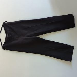 Theory Linen Wide leg pants, black, women's size 10